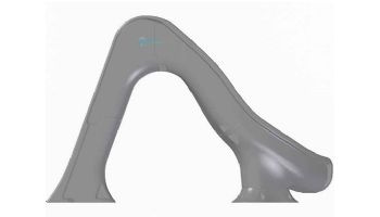 Global Pool Products Tidal Wave Slide | Left Turn | Gray | GPPSTW-GREY-L