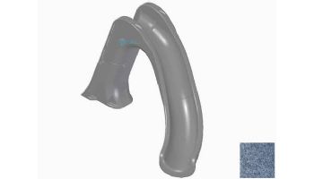 Global Pool Products Tidal Wave Slide with LED Light | Right Turn | Gray | GPPSTW-GREY-R-LED