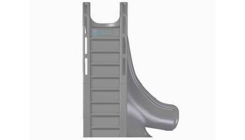 Global Pool Products Tidal Wave Slide with LED Light | Right Turn | Gray | GPPSTW-GREY-R-LED