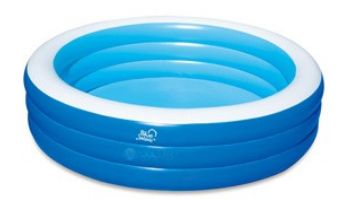 Blue Wave Inflatable Family Swimming Pool with Cover | 8.5' x 5.75' Rectangular 22" Deep | NT6123