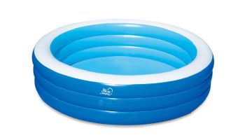 Blue Wave Inflatable Family Swimming Pool with Cover | 7.5' Round 22" Deep | NT6122