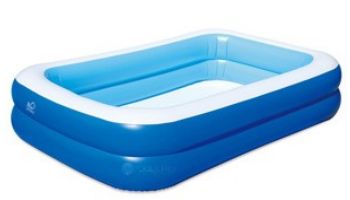 Blue Wave Premier Inflatable Family Swimming Pool with Cover | 8.75' x 8.75' Rectangular 26" Deep | NT6126