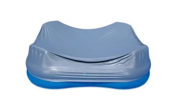 Blue Wave Premier Inflatable Family Swimming Pool with Cover | 8.75' x 8.75' Rectangular 26" Deep | NT6126