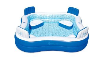 Blue Wave Premier Inflatable Family Swimming Pool with Cover | 8.75' x 8.75' Rectangular 26" Deep | NT6126