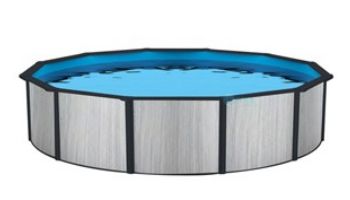 Savannah 24' Round 52" Resin Above Ground Pool with 8" Top Rails | NB19822