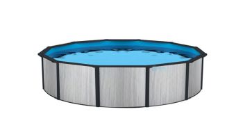 Savannah 24' Round 52" Resin Above Ground Pool with 8" Top Rails | NB19822