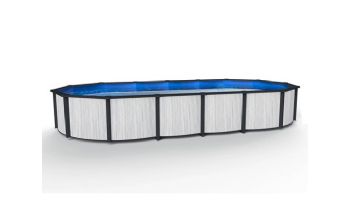 Savannah 15' x 30' Oval 52" Resin Above Ground Pool with 8" Top Rails | NB19824