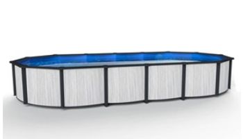 Savannah 30' Round 52" Resin Above Ground Pool with 8" Top Rails | NB19823