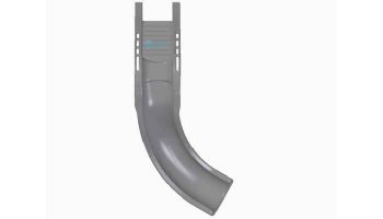 Global Pool Products Tidal Wave Slide with LED Light | Left Turn | Gray | GPPSTW-GREY-L-LED