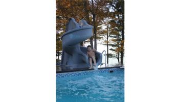 Global Pool Products Tsunami Swimming Pool Slide | Gray | GPPSTS-GREY