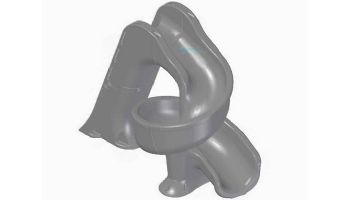 Global Pool Products Tsunami Swimming Pool Slide | Gray | GPPSTS-GREY