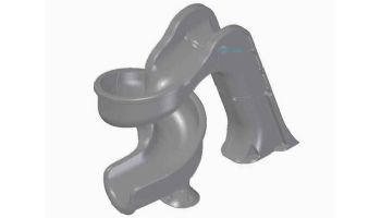 Global Pool Products Tsunami Swimming Pool Slide | Gray | GPPSTS-GREY