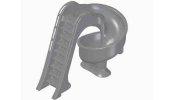 Global Pool Products Tsunami Swimming Pool Slide | Gray | GPPSTS-GREY