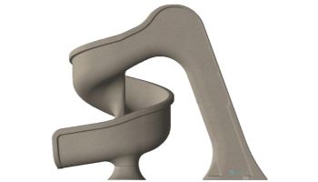 Global Pool Products Tsunami Swimming Pool Slide with LED Light | Sandstone | GPPSTS-SAND-LED