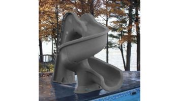 Global Pool Products Tsunami Swimming Pool Slide with LED Light | Sandstone | GPPSTS-SAND-LED