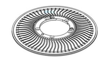 Paramount SDX High Flow Safety Drain Support with Gasket for Vinyl and Fiberglass | 005-252-2061-00