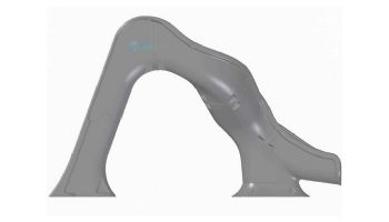 Global Pool Products Rip Tide Slide | Right Turn | Gray | GPPSRT-GREY-R