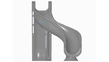 Global Pool Products Rip Tide Slide | Right Turn | Gray | GPPSRT-GREY-R