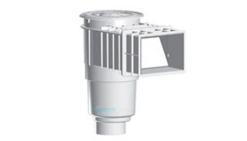 AquaStar Flow Star Standard Skimmer with Flush Face 4" Extension, Float Assembly, Basket, Lid, Collar and 4" Socket Sump | White | SKR14101D