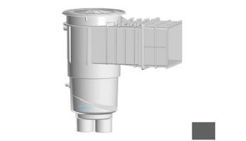 AquaStar Flow Star Water Bonded Skimmer with Flush Face 4" Extension, Float Assembly, Basket, Lid and Collar | Dark Gray | SKR3205