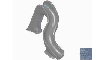 Global Pool Products Rip Tide Slide with LED Light | Left Turn | Gray | GPPSRT-GREY-L-LED