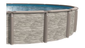 Azor 21' Round Above Ground Pool | Basic Package 54" Wall | 182399