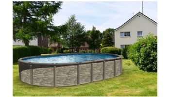 Azor 15' x 26' Oval Above Ground Pool | Basic Package 54" Wall | 182427