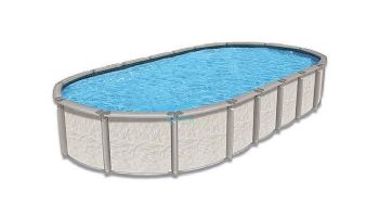 Azor 18' x 33' Oval Above Ground Pool | Basic Package 54" Wall | 182429