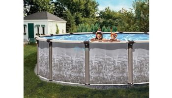 Regency LX 12' Round Resin Hybrid Above Ground Pool | Basic Package 54" Wall | 182431