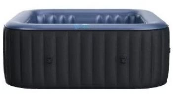 MSpa Comfort Series Tekapo Inflatable Square Bubble Spa | Metallic Blue Liner | 4-Person | C-TE042