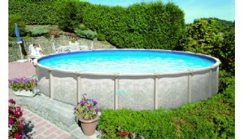 Magnus 27' Round Above Ground Pool | Basic Package 54" Steel Wall | 182484