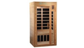 Golden Designs Barcelona Select Elite 1-2 Person Near Zero FAR Infrared Sauna | Hemlock | GDI-6106-01 ELITE