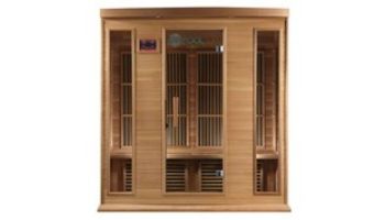 Golden Designs Maxxus 4-Person Low EMF FAR Infrared Carbon Sauna | Red Cedar | MX-K406-01 CED