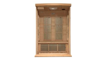 Golden Designs Maxxus 2-Person Near Zero EMF FAR Infrared Carbon Sauna | Hemlock | MX-K206-01-ZF