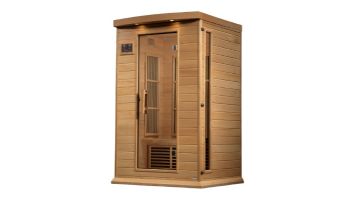 Golden Designs Maxxus 2-Person Near Zero EMF FAR Infrared Carbon Sauna | Hemlock | MX-K206-01-ZF