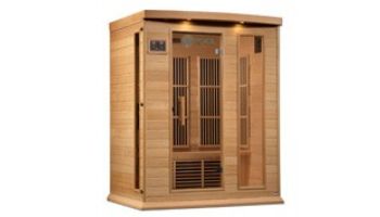 Golden Designs Maxxus 3-Person Near Zero EMF FAR Infrared Carbon Sauna | Hemlock | MX-K306-01-ZF