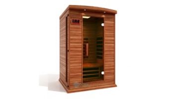 Golden Designs Maxxus 2-Person Full Spectrum Near Zero EMF FAR Infrared Carbon Sauna | Red Cedar | MX-M206-01-FS CED