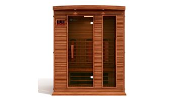 Golden Designs Maxxus 3-Person Full Spectrum Near Zero EMF FAR Infrared Carbon Sauna | Red Cedar | MX-M306-01-FS CED