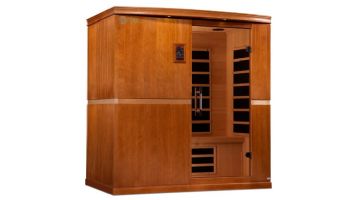 Golden Designs Dynamic Grande Madrid 4-Person Low EMF FAR Infrared Sauna | Hemlock | DYN-6410-01