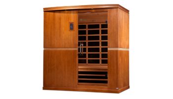 Golden Designs Dynamic Grande Madrid 4-Person Low EMF FAR Infrared Sauna | Hemlock | DYN-6410-01