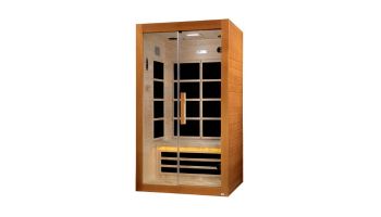 Golden Designs Dynamic Toulouse 2-Person Ultra-Low EMF FAR Infrared Sauna | Hemlock | DYN-6208-01