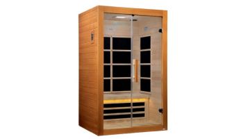Golden Designs Dynamic Toulouse 2-Person Ultra-Low EMF FAR Infrared Sauna | Hemlock | DYN-6208-01