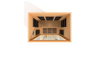 Golden Designs Dynamic Mersailles 3-Person Ultra-Low EMF FAR Infrared Sauna | Hemlock | DYN-6308-01