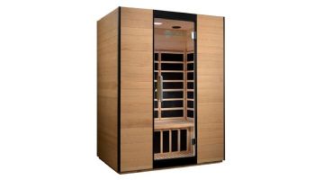 Golden Designs Dynamic Valencia 3-Person Ultra-Low EMF FAR Infrared Sauna | Hemlock | DYN-6326-01