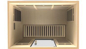 Golden Designs Dynamic Valencia 3-Person Ultra-Low EMF FAR Infrared Sauna | Hemlock | DYN-6326-01