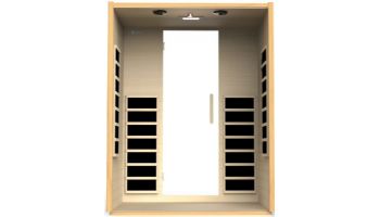 Golden Designs Dynamic Valencia 3-Person Ultra-Low EMF FAR Infrared Sauna | Hemlock | DYN-6326-01