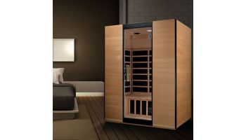 Golden Designs Dynamic Valencia 3-Person Ultra-Low EMF FAR Infrared Sauna | Hemlock | DYN-6326-01