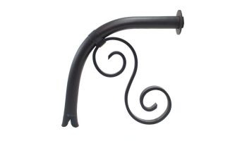 Black Oak Foundry Large Droop Spout with Mini Backplate | Antique Brass / Bronze Finish | S7710-AB