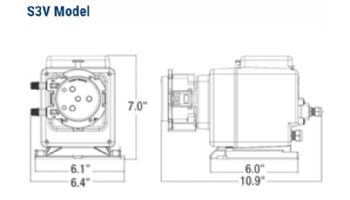 Stenner Peristaltic Metering Pumps S Variable Series | 85 GPD 120V/60Hz USA 3/8" White Tubing 25 PSI | S3V05AA301N