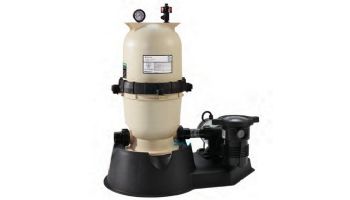 Pentair Clean and Clear Above Ground Pool Cartridge Filter System | 75 Sq Ft | 1HP Pump 3' Cord | 6' Hose Kit | EC-PNCC0075OE1160